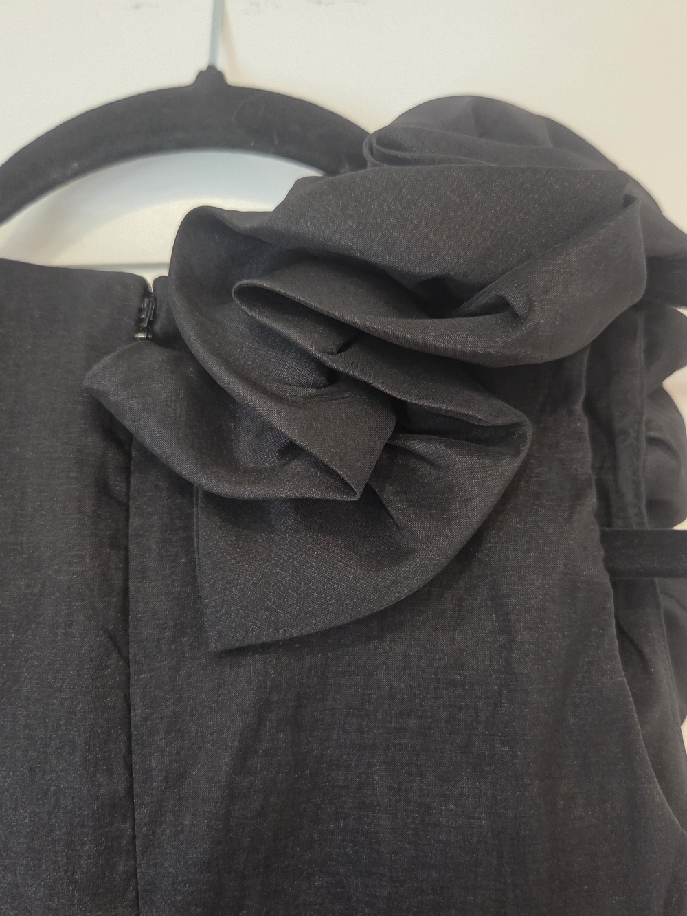 Cache Black One-Shoulder Ruffle-Detail Dress - Picture 4 of 5